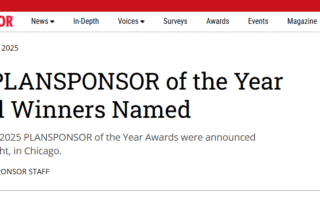 Plan Sponsor of the Year 2025 Winner